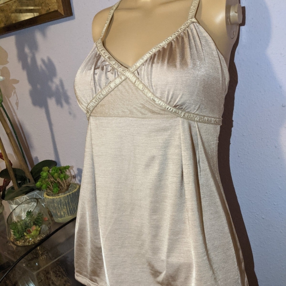 Lululemon gold dance strap tank top size 6 rare